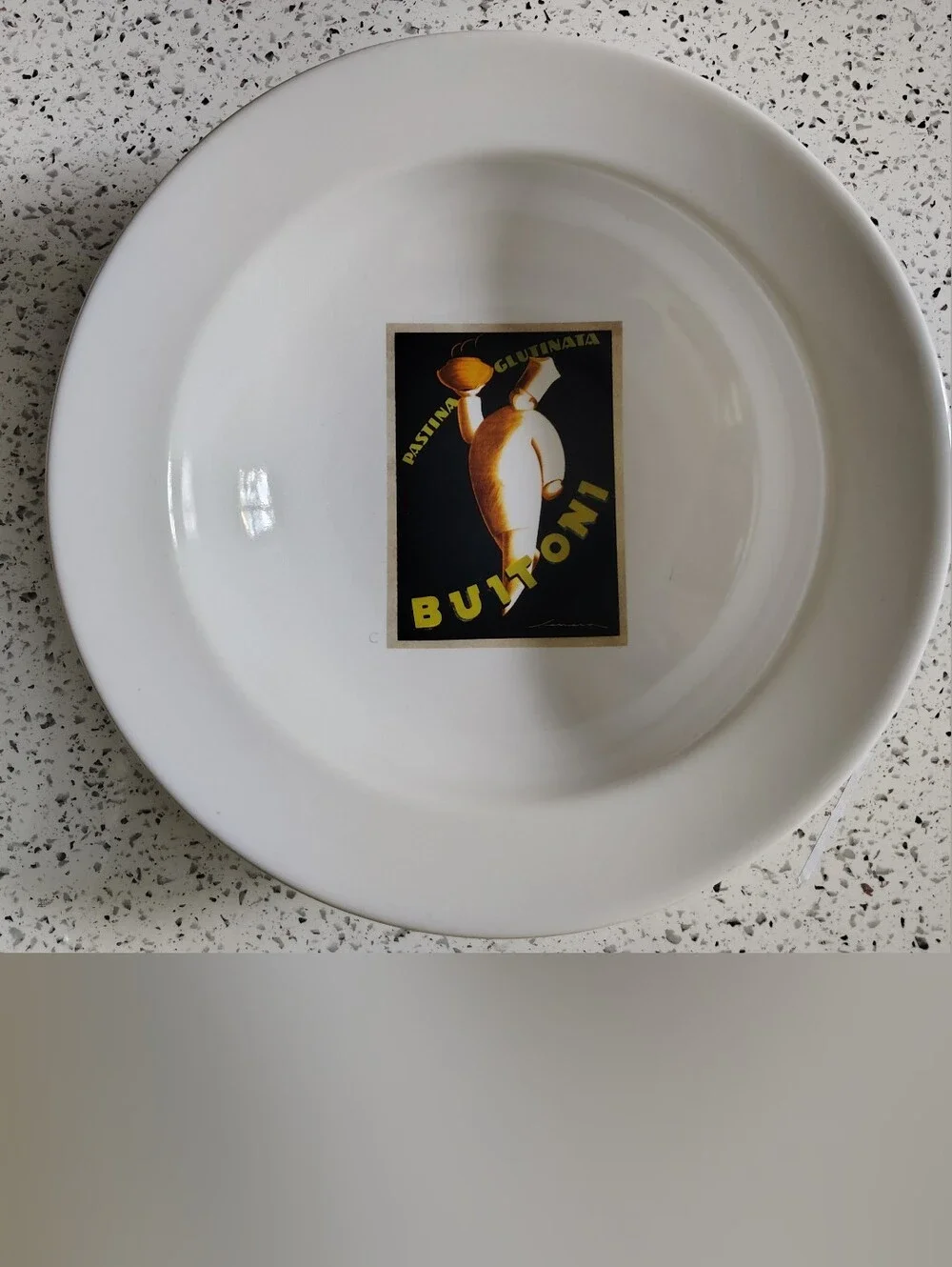 Pottery Barn Vintage Pasta Bowls Set Of 2 Italian Poster Dinnerware Date Night